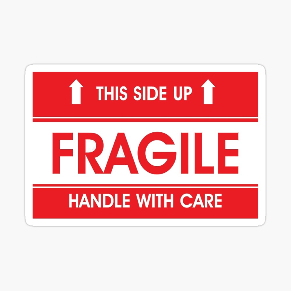 This Side Up Fragile Handle With Care Photographic Print By Treetat Redbubble