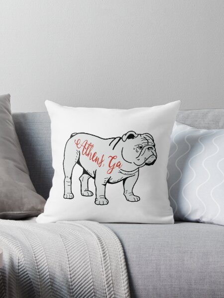 Georgia bulldog throw pillows hotsell