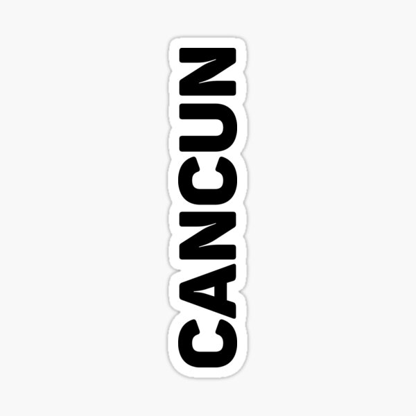 Cancun Minimal Stickers | Redbubble