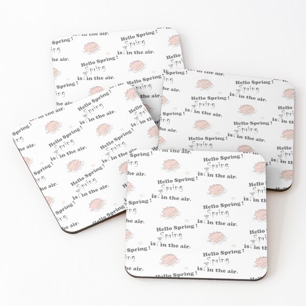 Item preview, spring-mood, hello-spring, spring-in-the air, spring, quotes, pink , black, white , decor, RedBubble designed and sold by PrintedDreams.