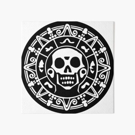 Medallion B & N Art Board Print
