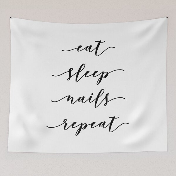 Item preview, Eat Sleep Nails Repeat - Nail Technician Manicurist designed and sold by PugSwagClothing.