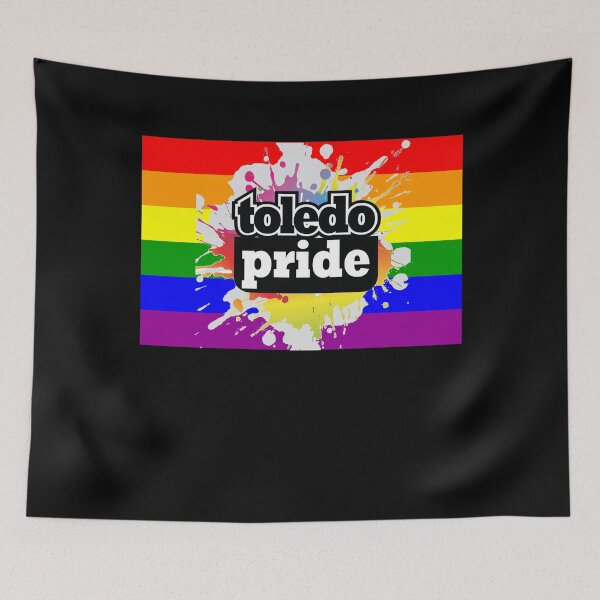 Item preview, Toledo Gay Pride Shirt - Toledo LGBT Rainbow Flag Shirt - Toledo Ohio Gay Pride designed and sold by Galvanized.