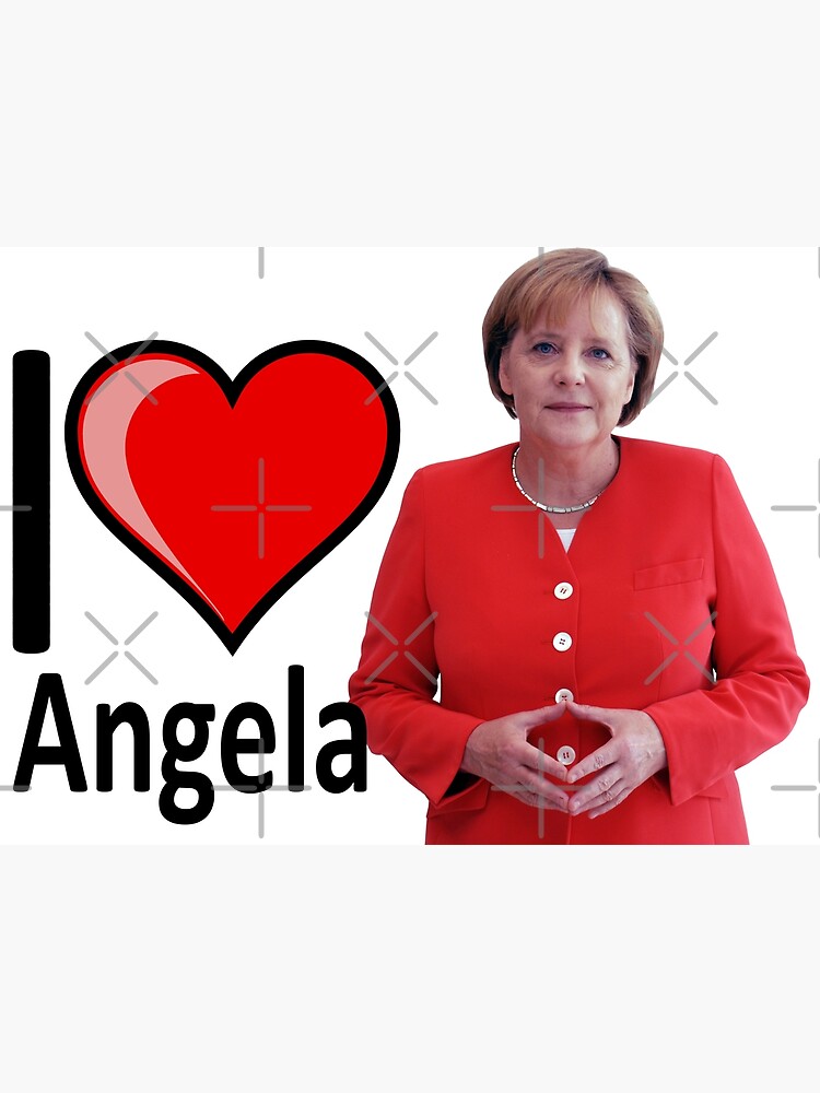 "Ich liebe Angela Merkel" Poster von partybitz Redbubble