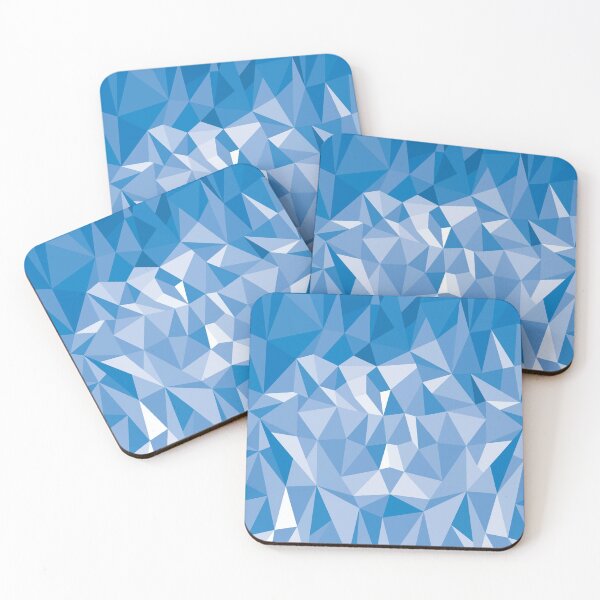 Item preview, Geometric Low Poly Blue Pattern designed and sold by TigerTom Design.