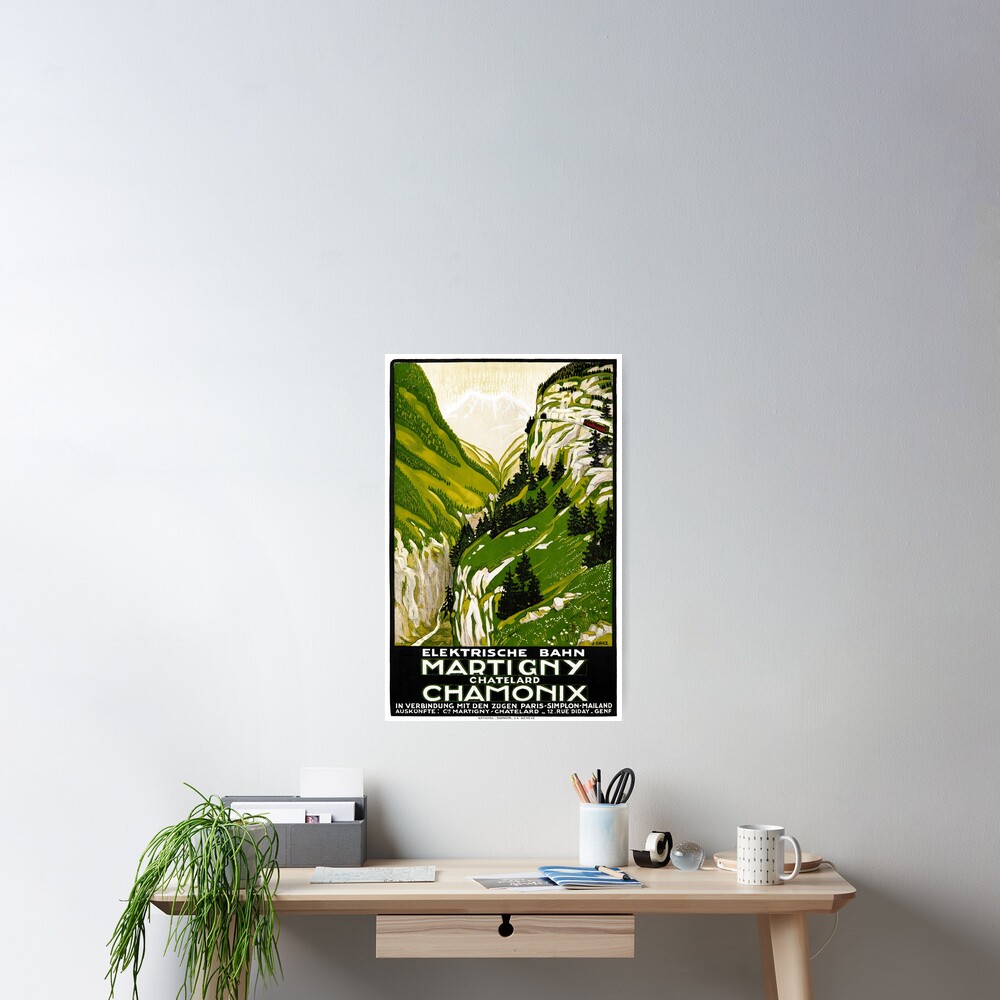 Switzerland Vintage Travel Poster Restored Poster
