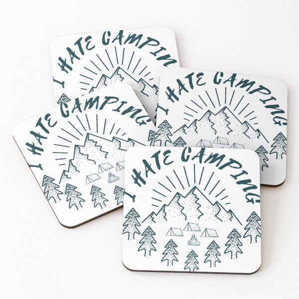 Item preview, I hate camping designed and sold by bullshirter.