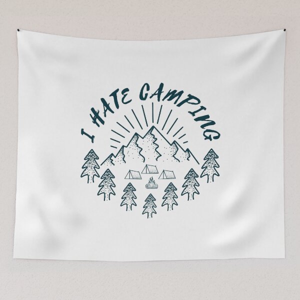 Item preview, I hate camping designed and sold by bullshirter.