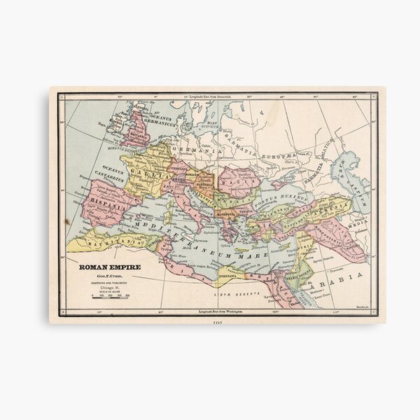 Item preview, Vintage Map of The Roman Empire (1882) designed and sold by BravuraMedia.
