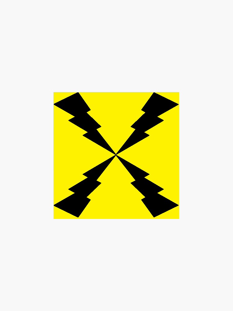 "lightning yellow and black" Sticker for Sale by FelipeRV Redbubble