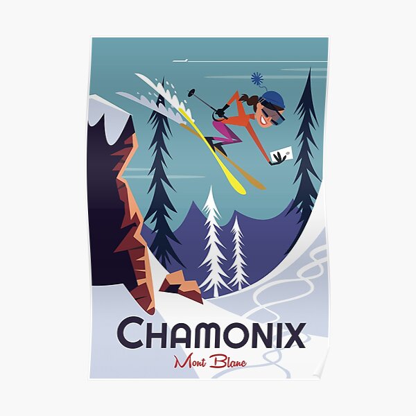 Affiche Chamonix Mont Blanc Poster