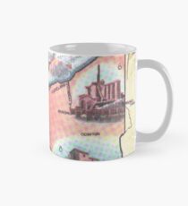 Taza clásica Mapa Vintage de Ohio (1921)