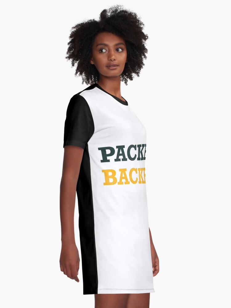 Packer Backer - Show Your Green Bay Packers Pride' Graphic T-Shirt Dress  for Sale by WhyGreenBay