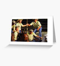 Los Vaqueros Greeting Card