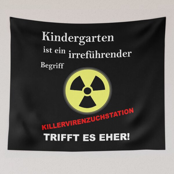 Item preview, Kindergarten killervirenzuchtverein black humor educator designed and sold by Andreas-Jaeger.