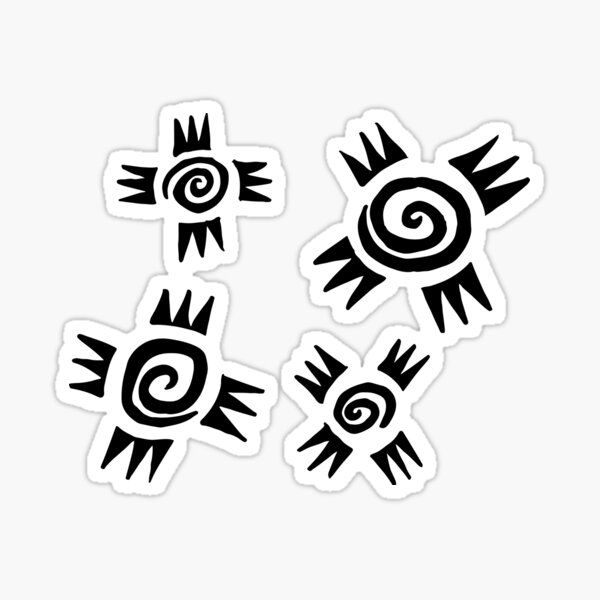 Maori Sun by PiDu Sticker