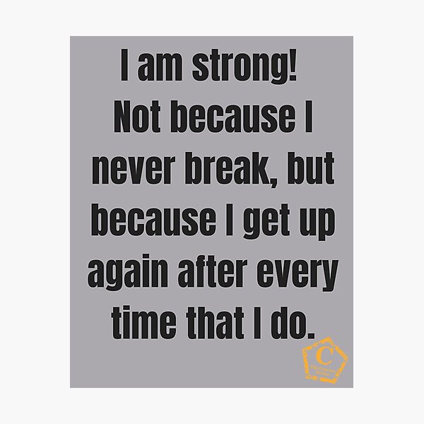 Strong Photographic Print