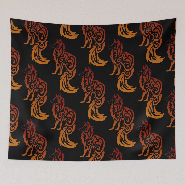 Item preview, Firey Red Tribal Fox Kitsune designed and sold by Stormslegacy.