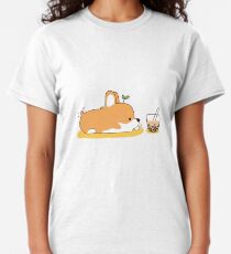 Corgi and Bubble Tea Classic T-Shirt