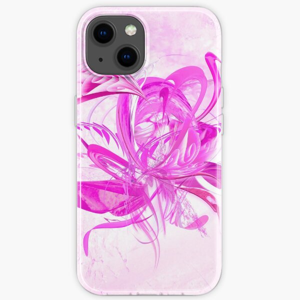 Ice Pink Flower Jukkas by mjvision Mia Niemi iPhone Soft Case