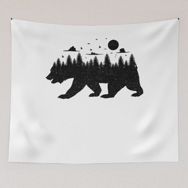 Item preview, Bear Forest Nature Grizzly Shirt designed and sold by BornDesign.