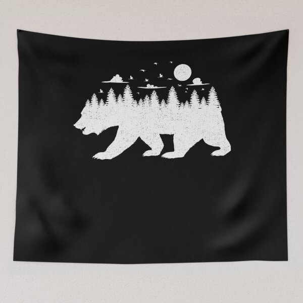 Item preview, Bear forest nature bear shirt designed and sold by BornDesign.