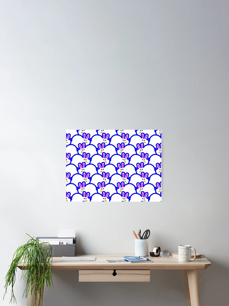 Thumbnail 2 of 3, Poster, Rabbit. Rabbit. Rabbit. Rabbit. Rabbit. designed and sold by weavernap.