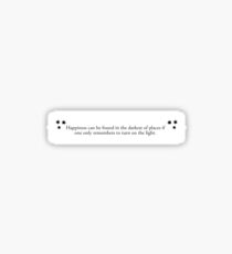 Pegatina Cita mágica del libro del mago