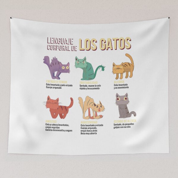 Item preview, lenguaje corporal de los gatos designed and sold by Tom Palomares.