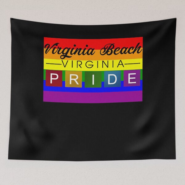 Item preview, Virginia Beach Gay Pride Shirt - Virginia Beach LGBT Rainbow Flag Shirt - Virginia Beach Virginia Gay Pride designed and sold by Galvanized.