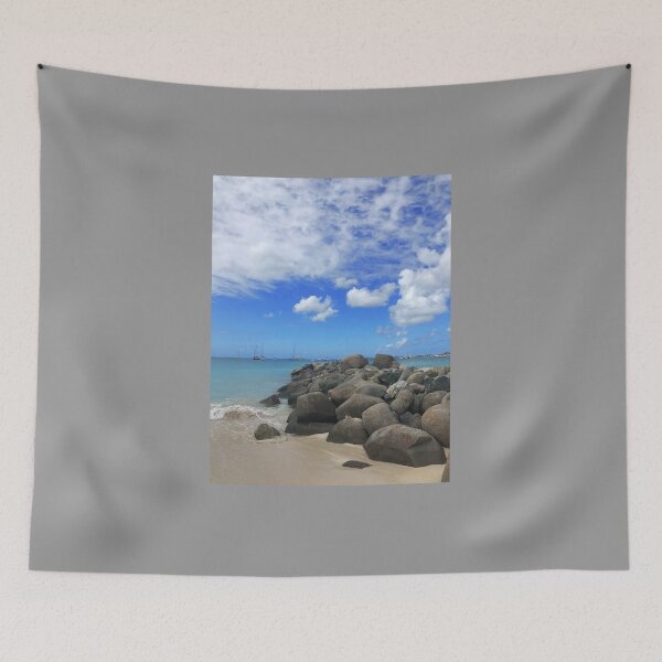 Item preview, Saint Maarten Beach w/ Rocks Photo designed and sold by beanydesigns.