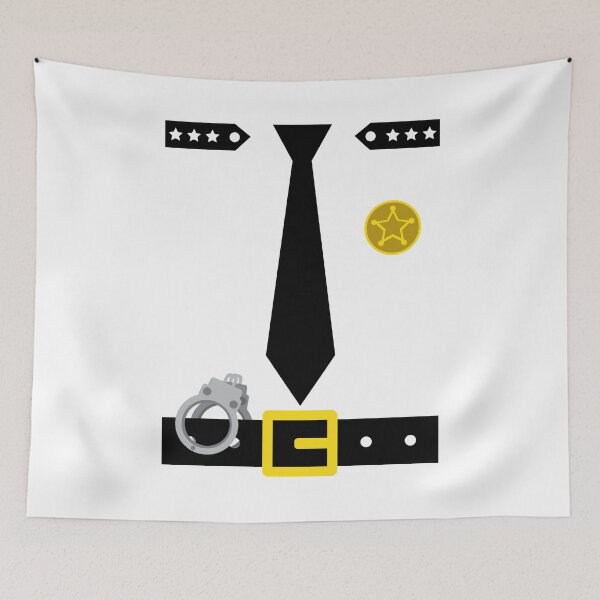 Item preview, Policeman Costume Tee Shirt Police Disguise Idea designed and sold by BornDesign.