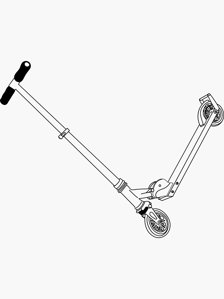 "razor scooter scooting along" Sticker for Sale by PBod Redbubble