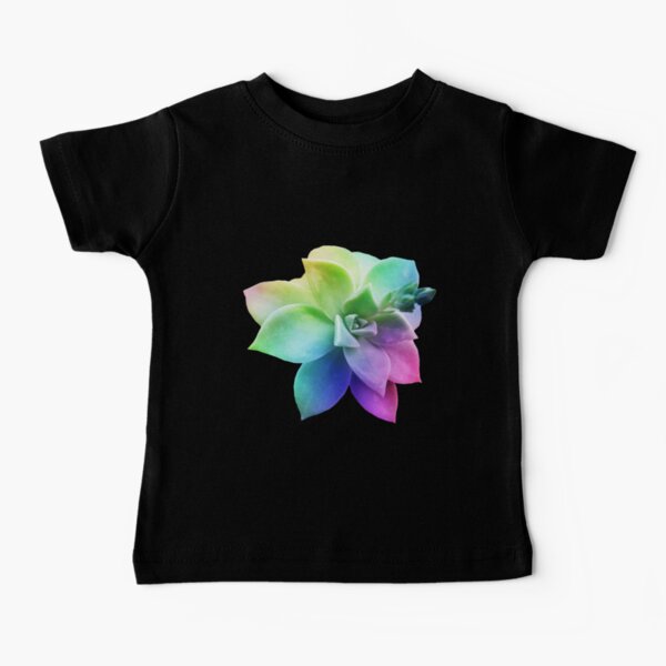 Sukkulente, Pflanze, Regenbogen, Sukkulenten Baby T-Shirt