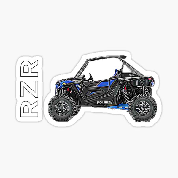 POLARIS BLUE CAMO 9" DECAL Snowmobile ATV Sticker Rush Switchback RZR Ranger 