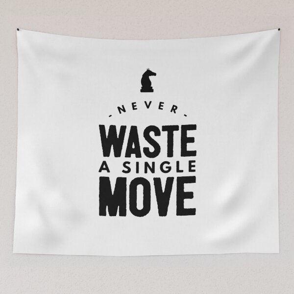 Item preview, Never Waste a Single Move Chess Player Gift designed and sold by PugSwagClothing.