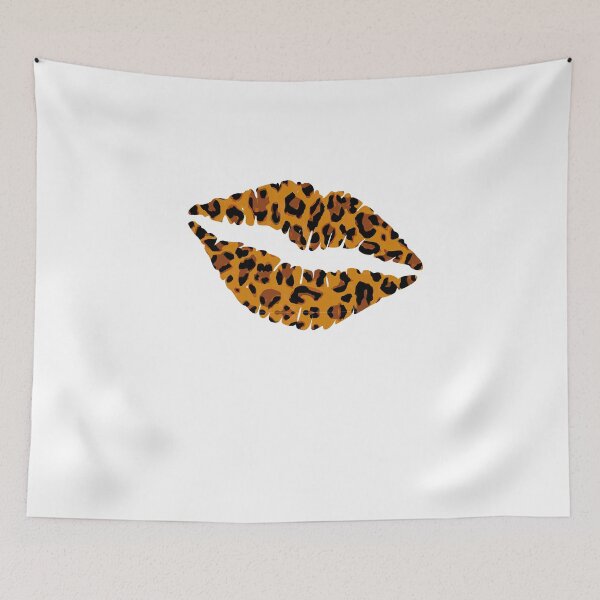 Item preview, Leopard Leo Print Kiss Mouth Kiss Kissing Lips designed and sold by BornDesign.