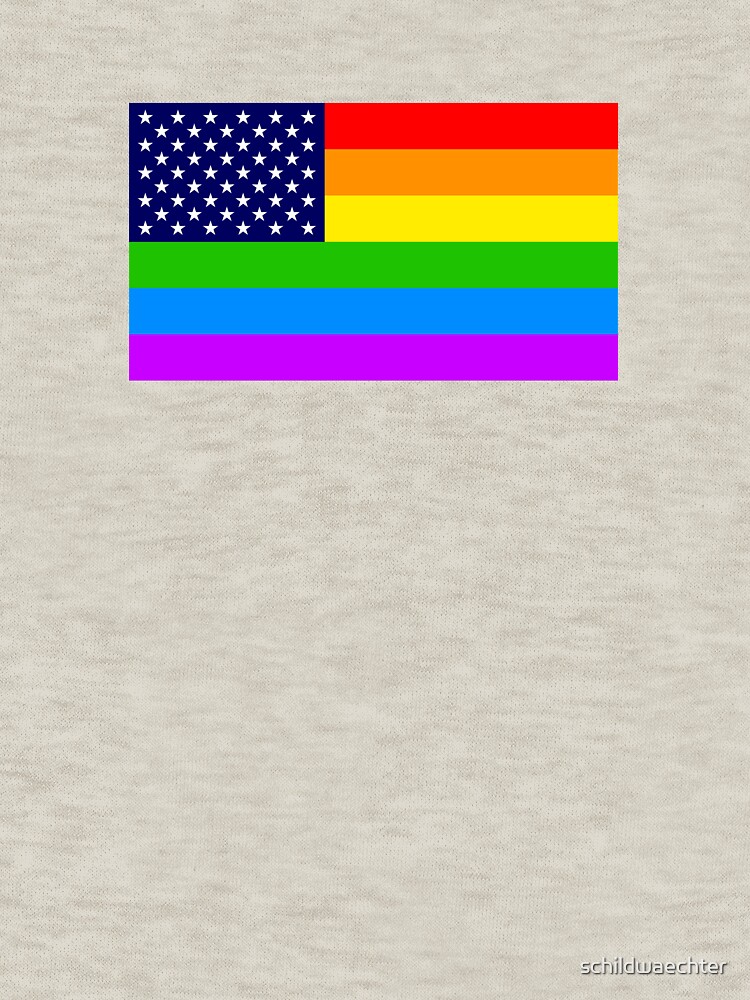 Gay USA Rainbow Flag - American LGBT Stars and Stripes von schildwaechter