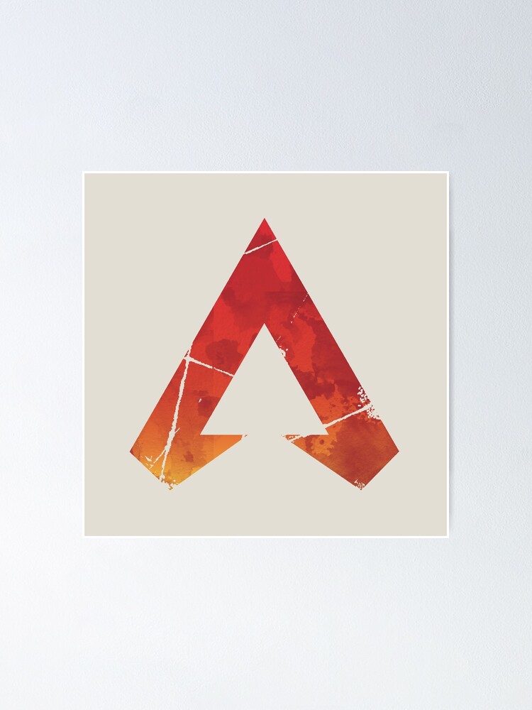 Apex Legends Logo Apex Legends Watercolor Symbol Poster By Surik Redbubble