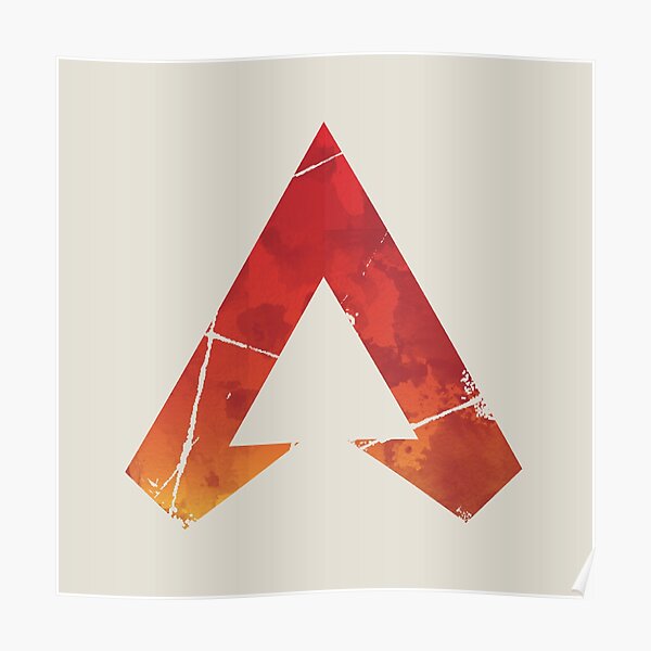 Apex Legends Logo Apex Legends Watercolor Symbol Poster By Surik Redbubble