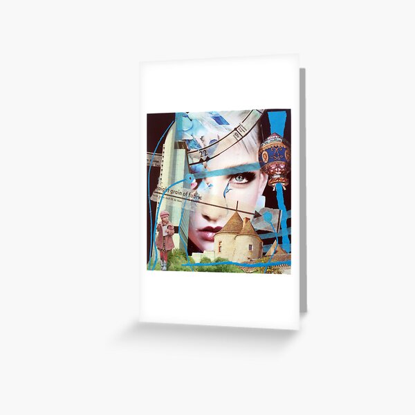 Grain of fabric Greeting Card