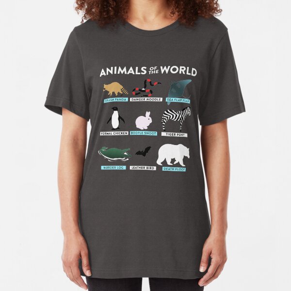 Animals Of The World Slim Fit T-Shirt
