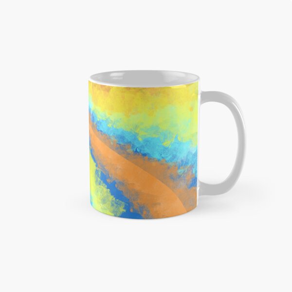 Aperçu de l'œuvre Aqua, Orange, and Yellow Curves créée et vendue par Jessielee72.