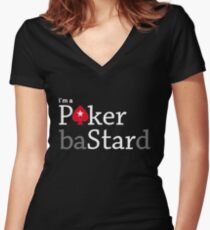 Pokerstar Women's Fitted V-Neck T-Shirt