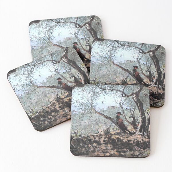 Item preview, Telemaco Signorini - Among the Olive Trees in Settignano - 1885 designed and sold by ArtExpression.