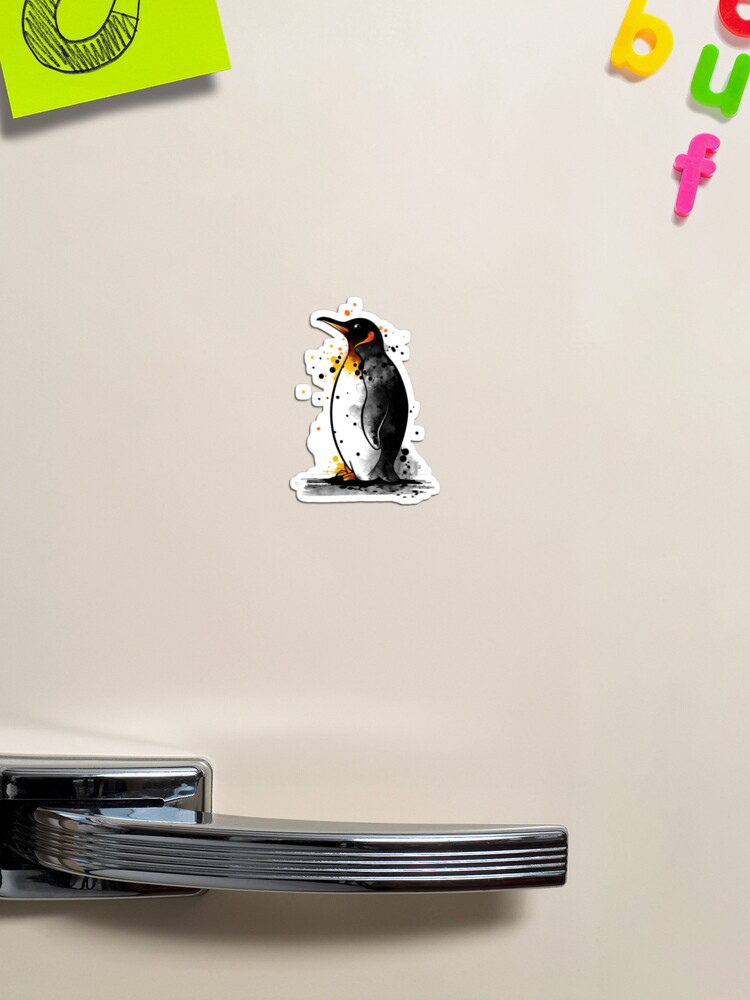 Magnet for Sale mit Pinguin-Aquarell von NemiMakeit