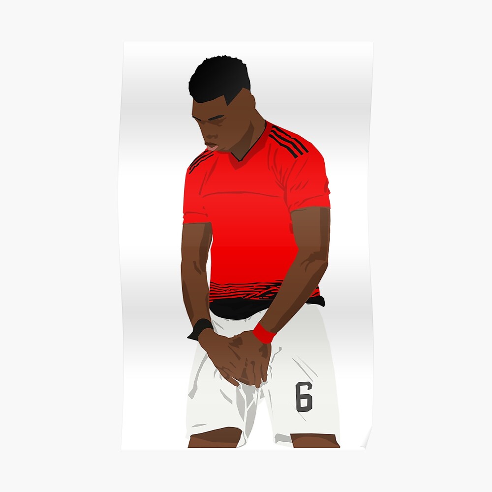 Pogba Pink Jersey Sticker Greeting Card for Sale by Hevding