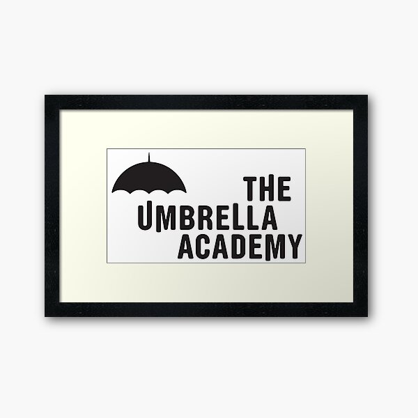 The Umbrella Academy - Logo con líneas Lámina enmarcada