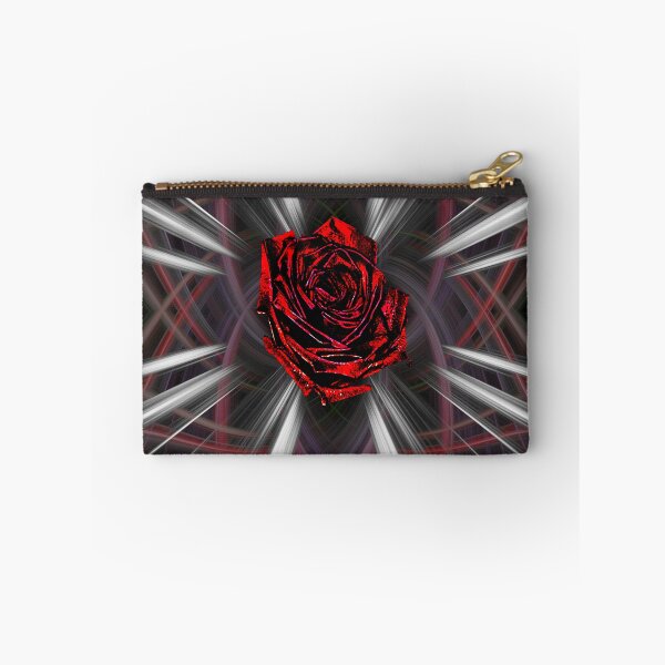 Item preview, Black Tipped Crimson Rose Flair designed and sold by Geophries.