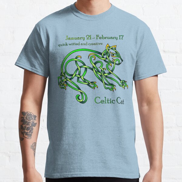 Celtic Knot Cat Birthsign Classic T-Shirt